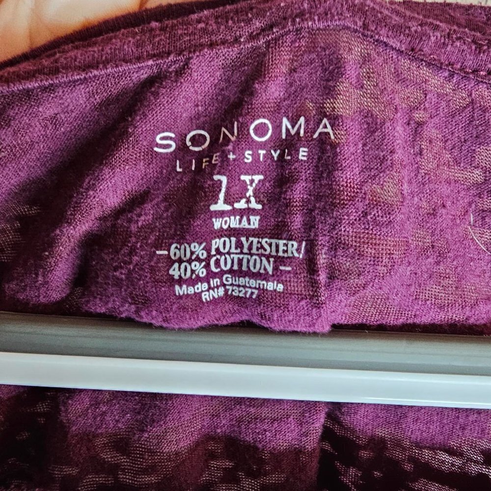 Maroon Short Sleeve Shirt - Picture 3 of 5